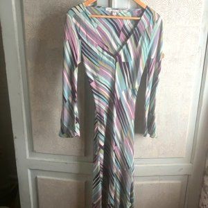 diane Von Furstenberg Bias-Cut Silk Hippie Midi Dress